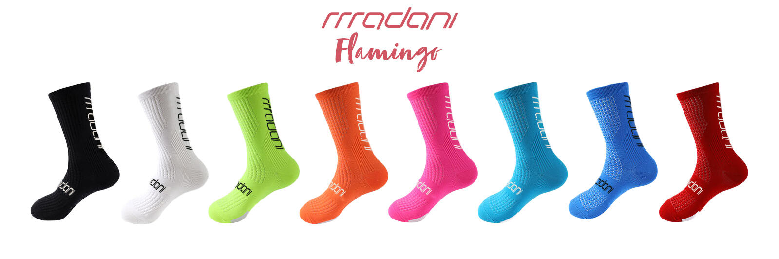 Skarpetki rowerowe unisex madani Flamingo 4/4