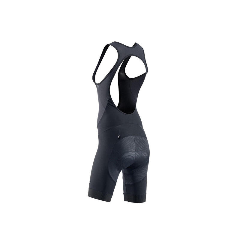 Pantaloni ciclism scurti pentru femei, cu bretele Active Gel bibshorts - negru