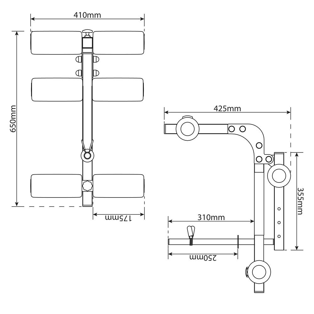 ATTACHMENT FOR K-SPORT WEIGHT BENCH 5/5