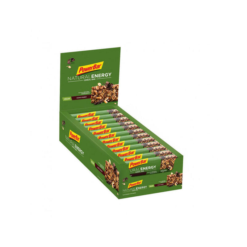 Lot de 24 barres PowerBar Natural Energy Cereals - Cacao Crunch