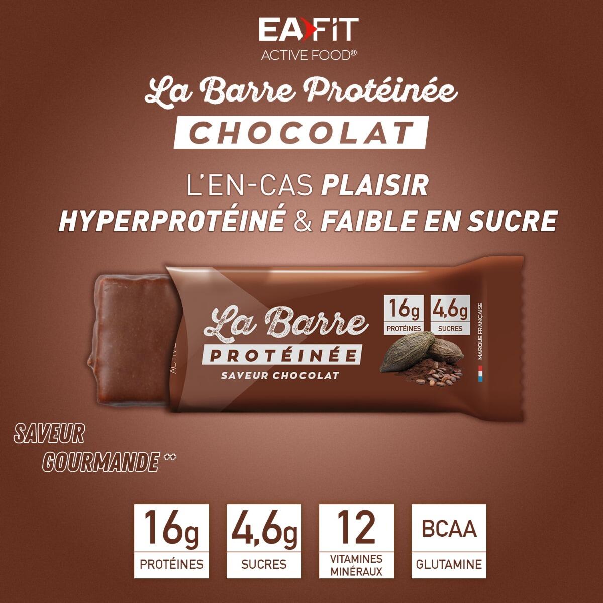 Barres Protéinées | La Barre Protéinée (24x46g) | Chocolat 4/7
