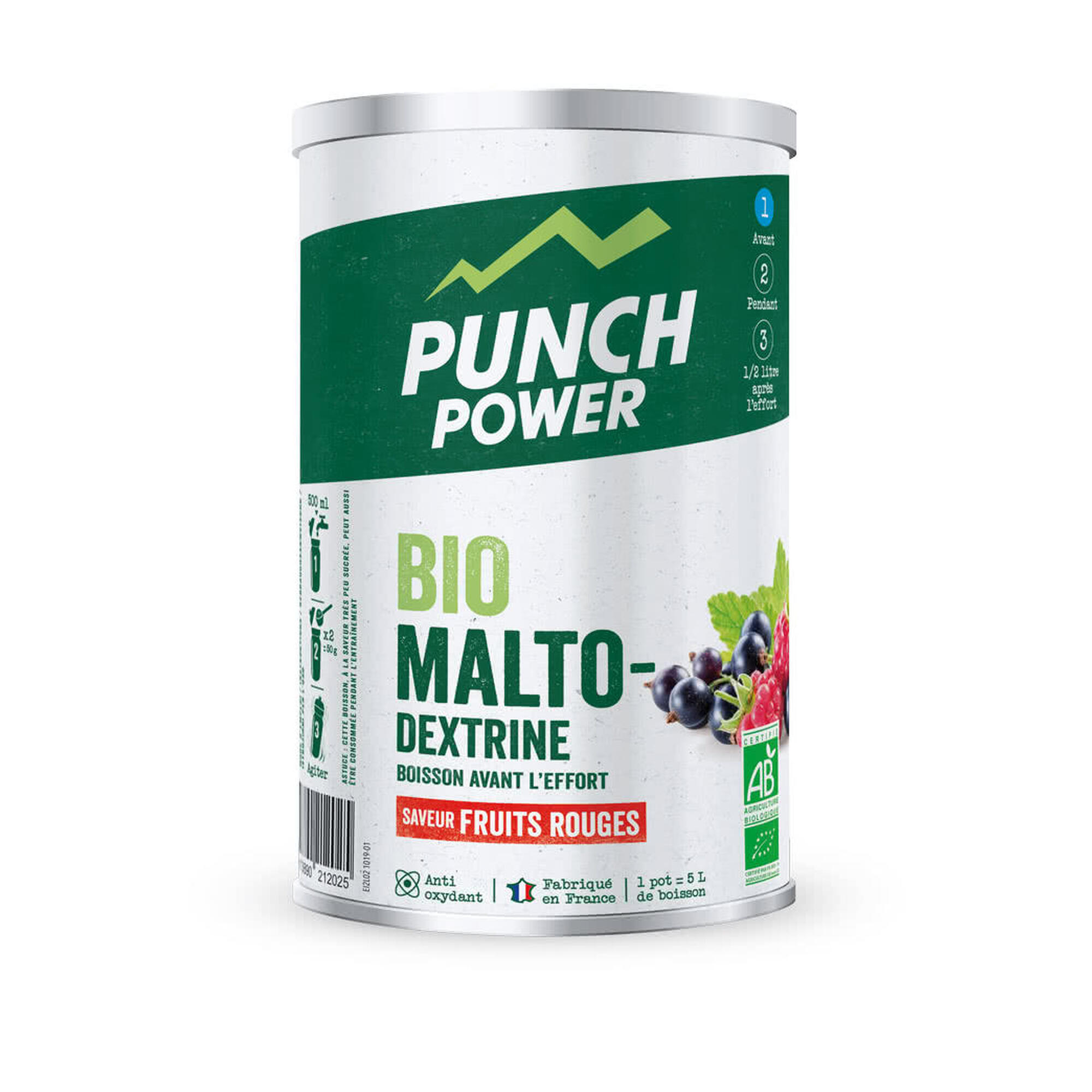 Punch Power Biomaltodextrine 500 g - Fruits rouges