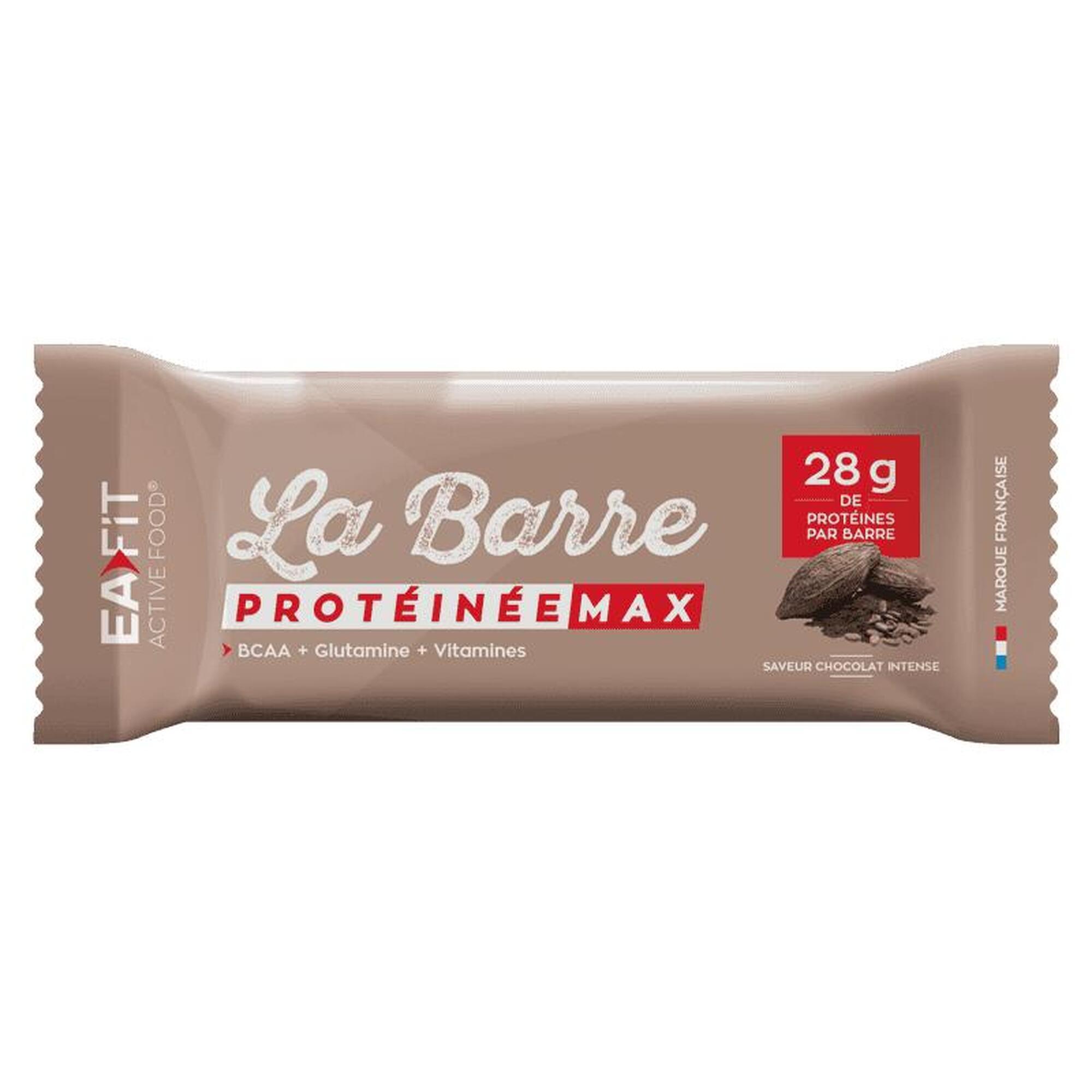 EAFIT La barre protéinée max - Chocolat - Boîte de 16 barres