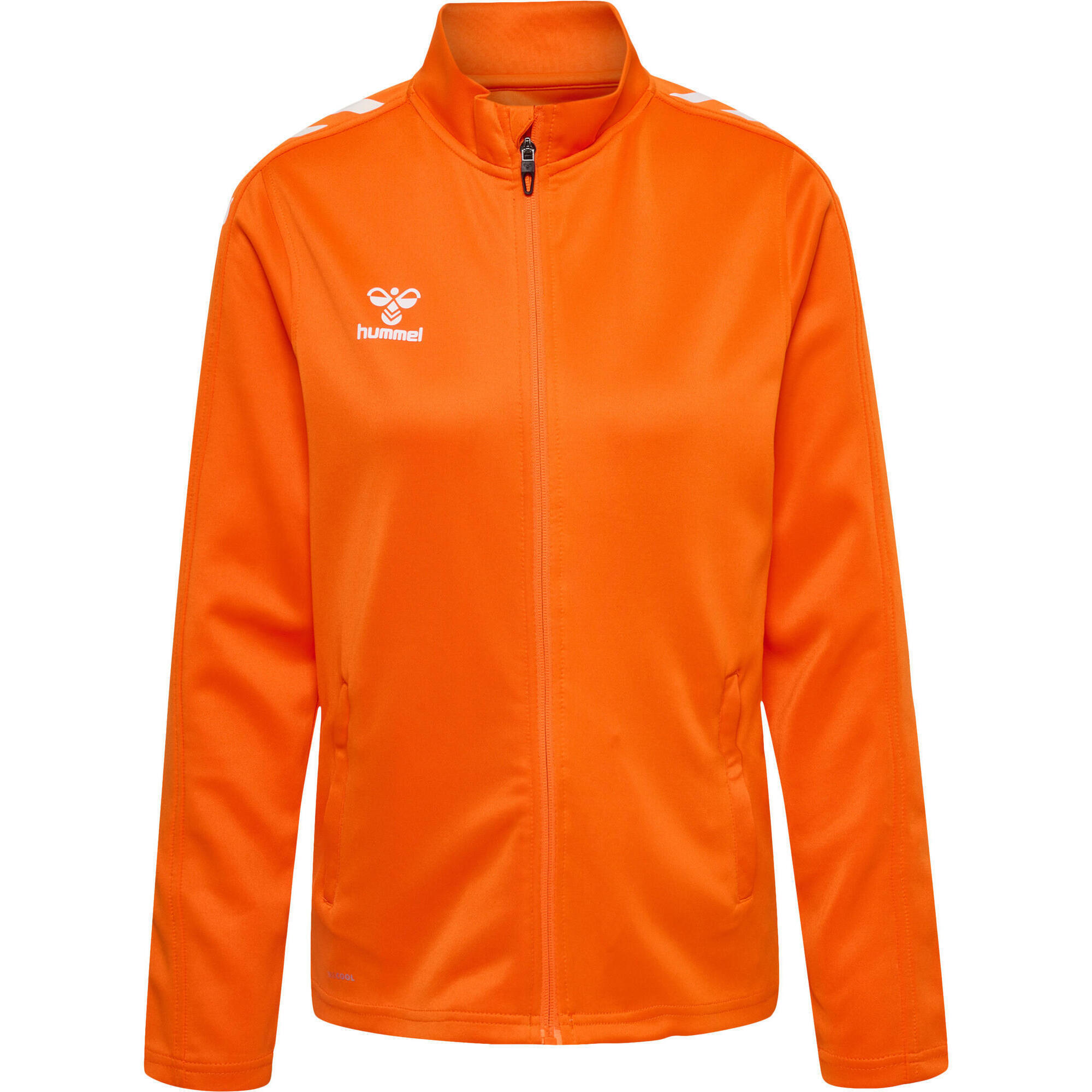 Casaco de fato de treino para desporto feminino com meio fecho de correr Hummel 5/7
