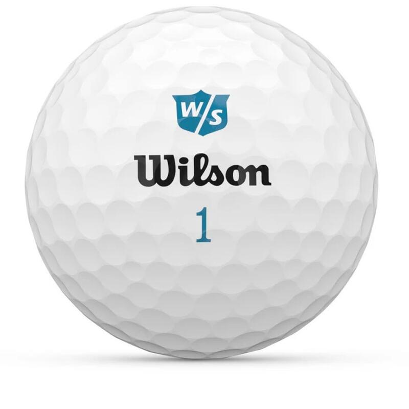 Packung mit 12 Golfbällen Wilson Duo Soft Lady