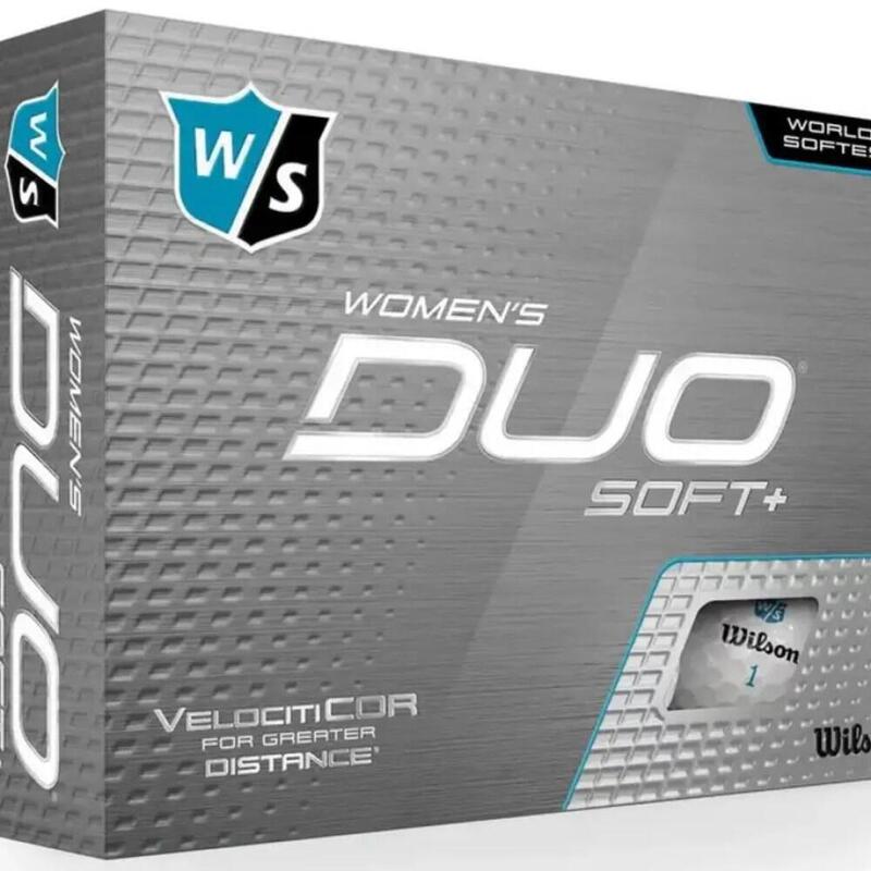 Packung mit 12 Golfbällen Wilson Duo Soft Lady