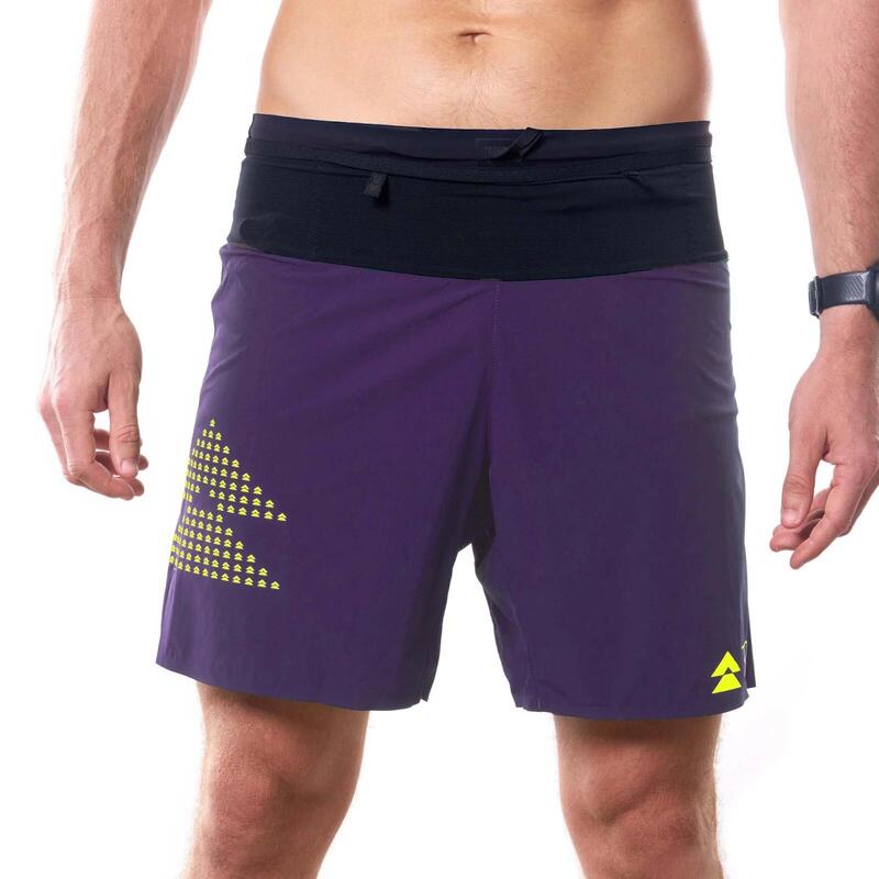 男士運動跑步短褲 - 紫色