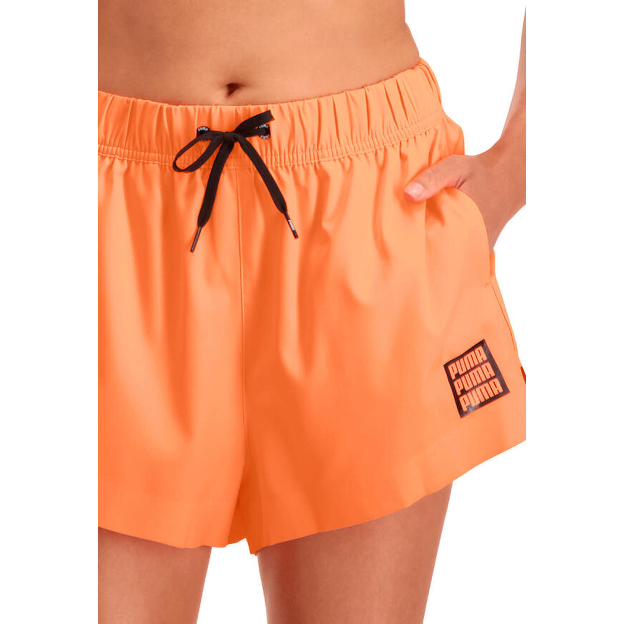 Short taille haute pour femmes PUMA Swim Peach Combo