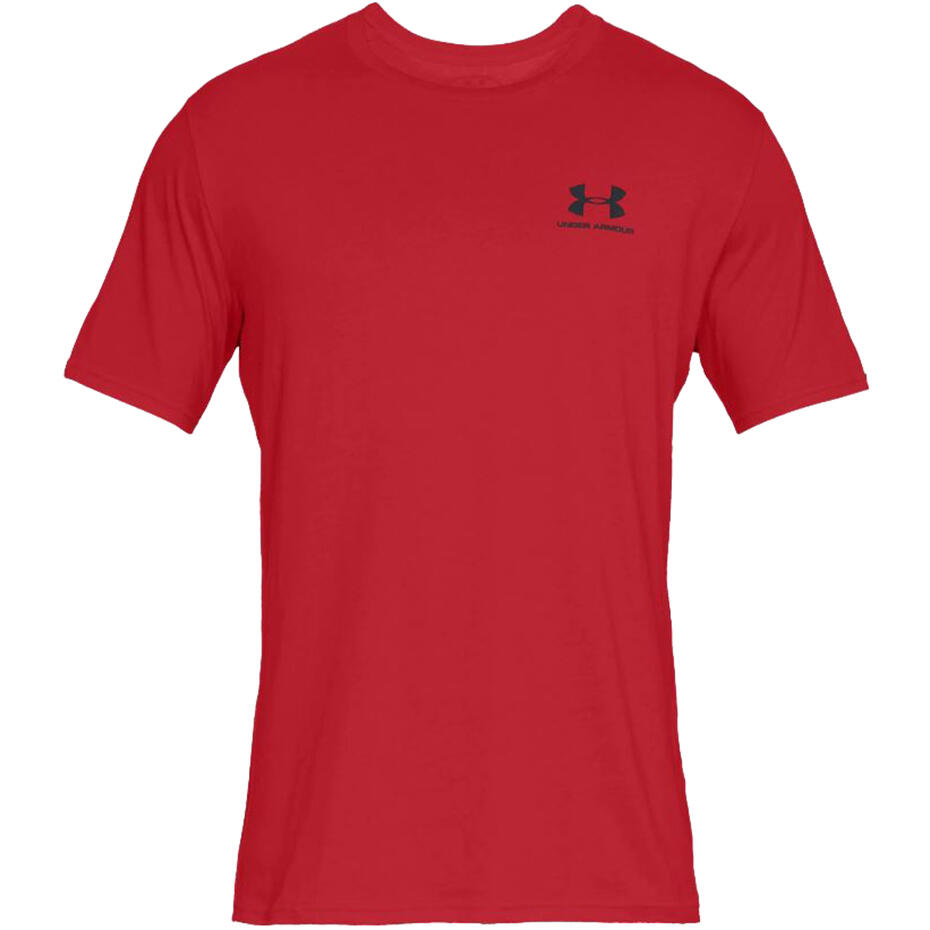 Under Armour - Hommes Under Armour Sportstyle Left Chest Ss T-shirt - Maillot Manches Courtes - Rouge - 40 M - Decathlon