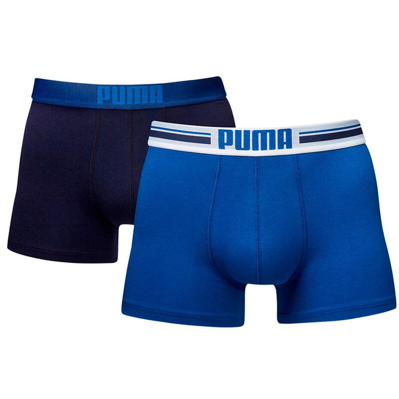 Bokserki treningowe męskie Puma Placed Logo Boxer 2 pack