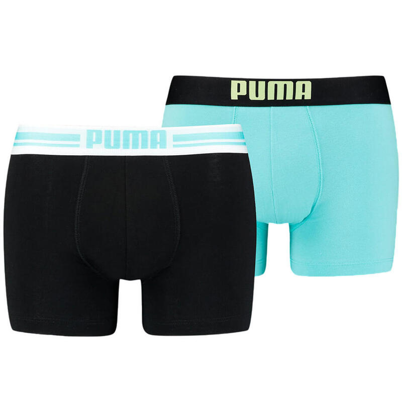 Bokserki treningowe męskie Puma Placed Logo Boxer 2 pack