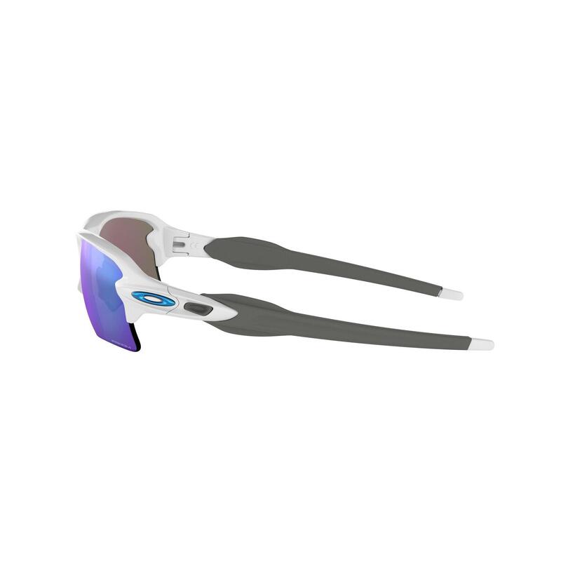 Lunettes de soleil FLAK 2.0 XL blanches, verres PRIZM SAPPHIRE - cat.3 - OAKLEY