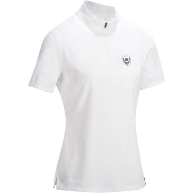 Refurbished Womens Short-Sleeved Polo Shirt - White - A Grade 1/7