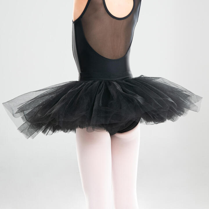 REFURBISHED GIRLS BALLET PANCAKE TUTU - BLACK- A GRADE 6/7