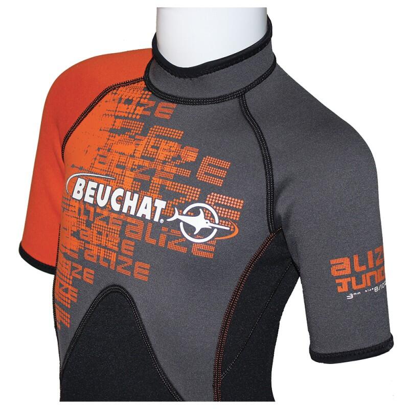 SHORTY ALIZE JUNIOR 3MM WETSUIT SHORTY - BLACK / ORANGE