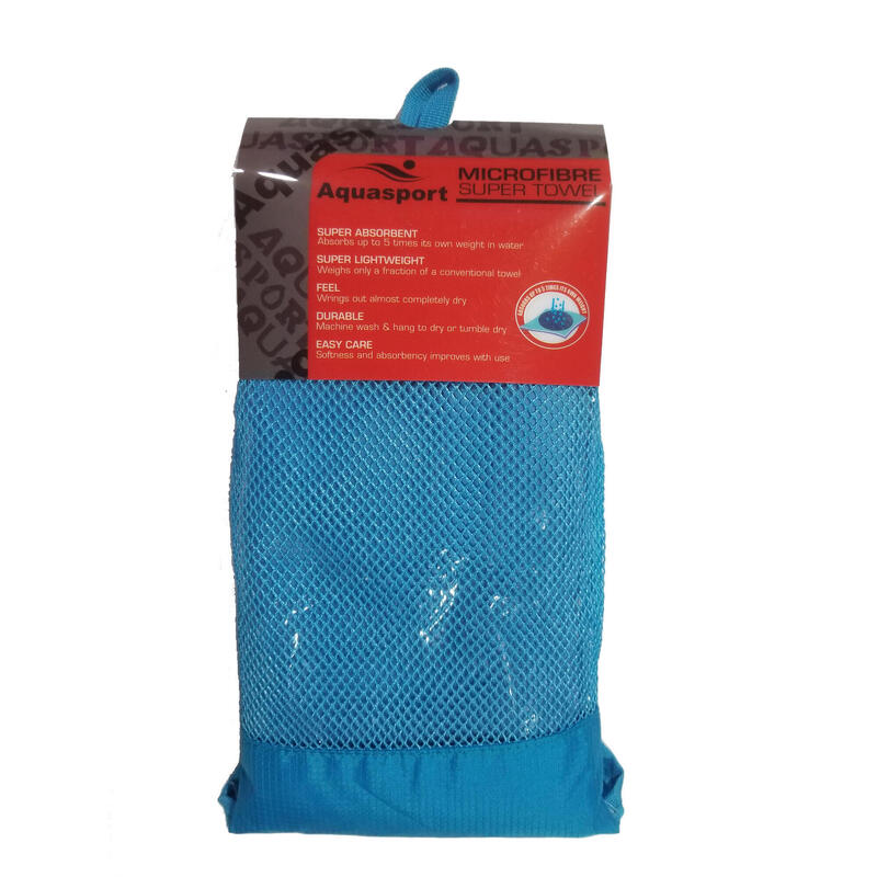 Microfiber Swimming Towel 80x 160 cm - Blue