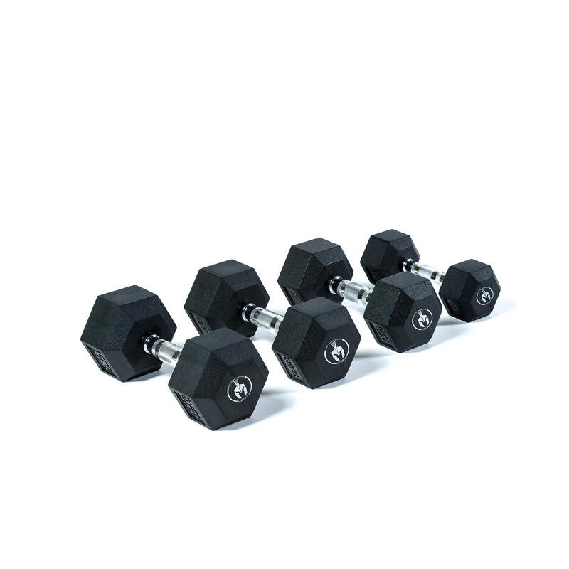Hex Rubber Dumbbell (coppia)