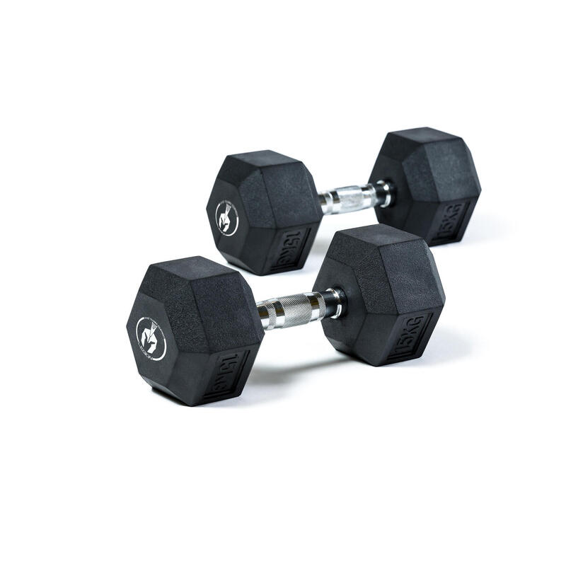 Hex Rubber Dumbbell (coppia)