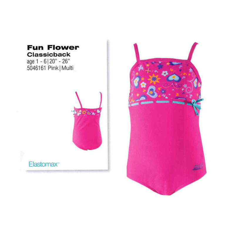 Tots Girl Fun Flower Classicback Swim Suit