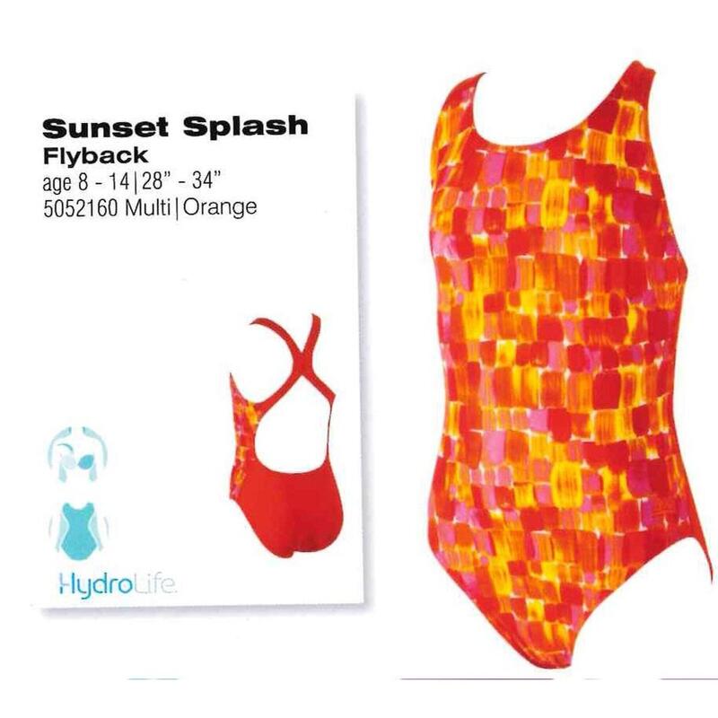 Girls Sunset Splash Fly back Swimsuit