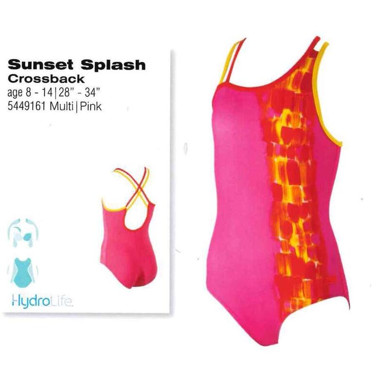 Girls Sunset Splash Crossback Swimsuit