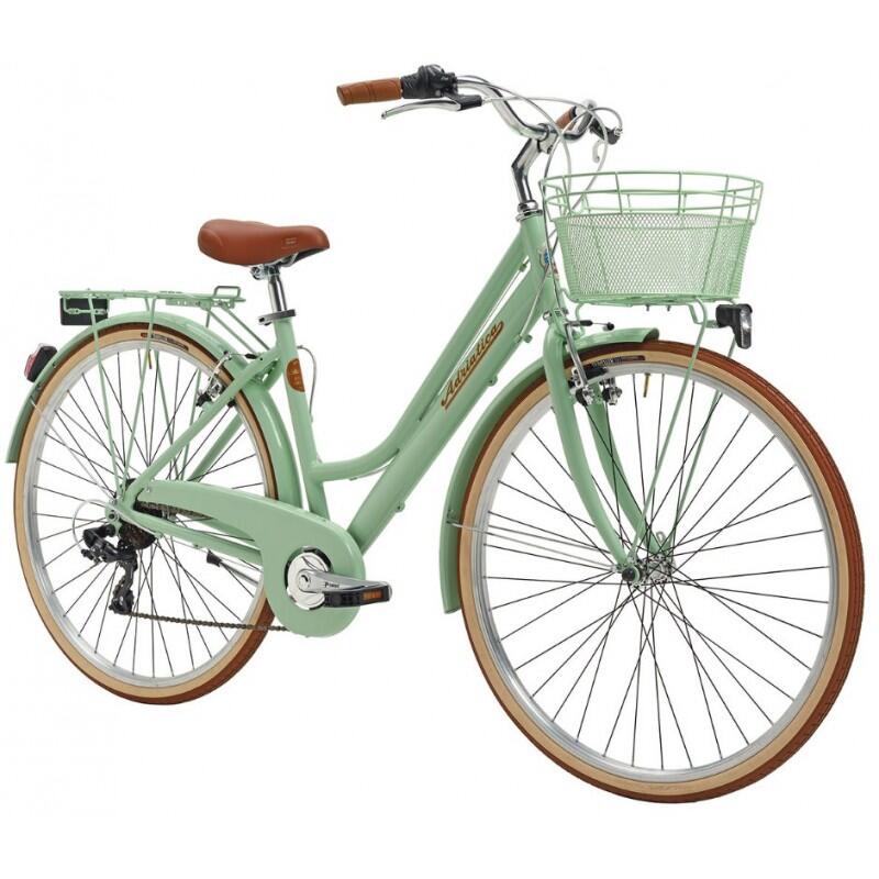 Bicicleta Adriatica City Retro Donna 28 Verde 45 cm