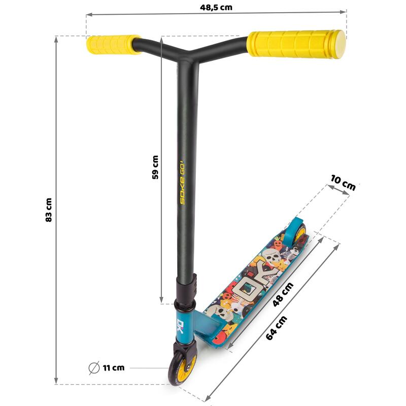 Patinete scooter adulto Hulajnoga Wyczynowa Soke Go