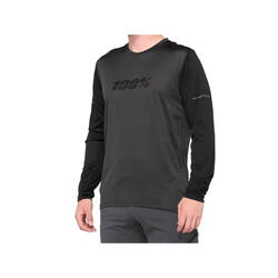 Maillot de manga larga Ridecamp - Negro/Carbón