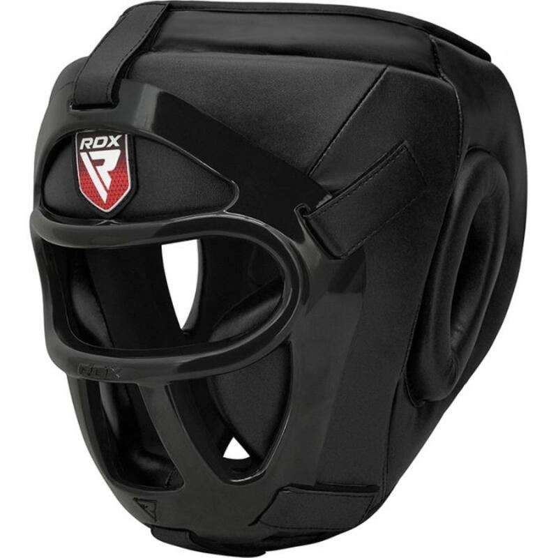Protège-tête T1 avec cage faciale amovible - Noir