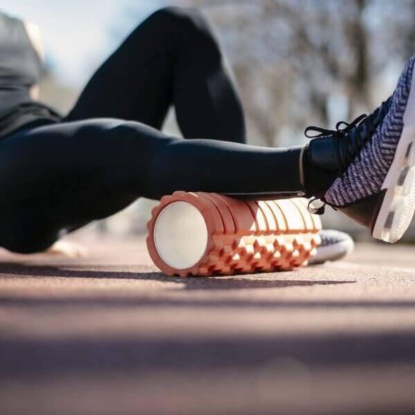 Rouleau de massage pour la mobilité - foam roller 33 x 14 CM orange