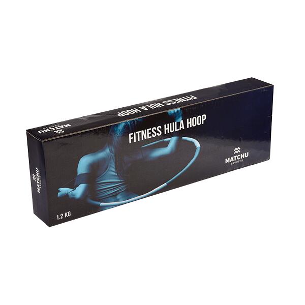 Fitness hoelahoep - Hoepel - 1.5kg - Zwart/zwart - Ø 100cm