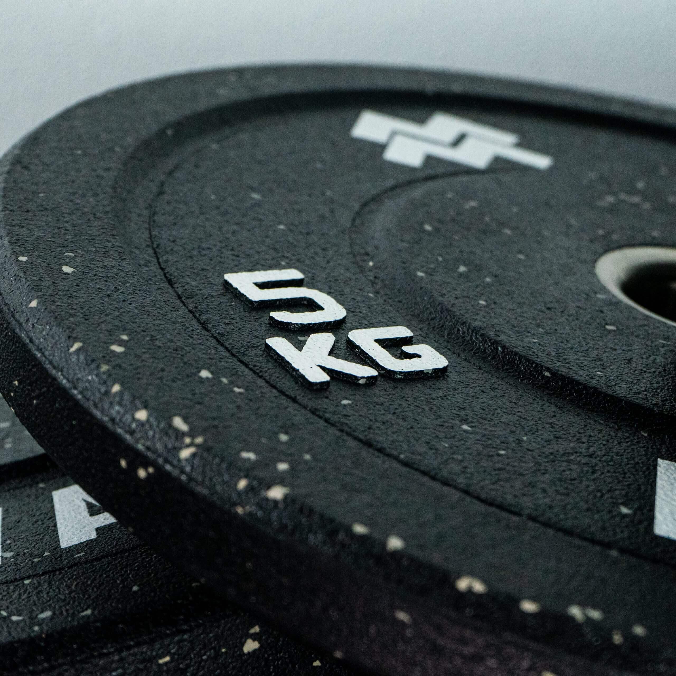 Dischi Bumper - Gomma Dura - Disco Palestra - Nero - 50mm - Coppia, 5–25 kg 6/7