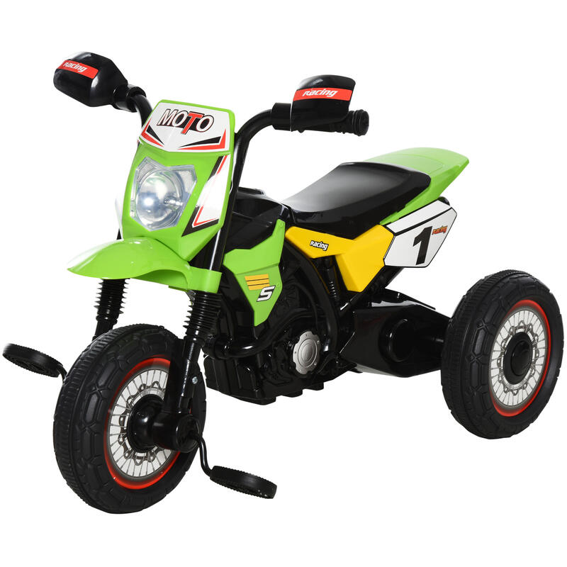 Triciclo para bebé Homcom verde 71x40x51 cm PP y metal