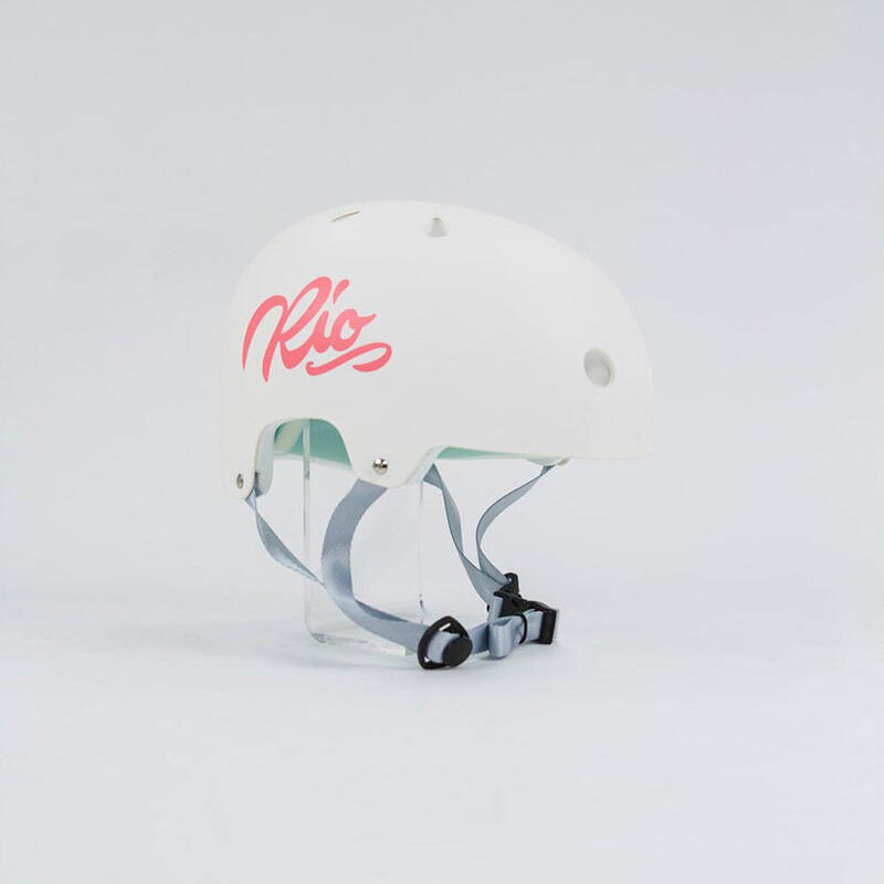 Script Roller Skating Helmet - White