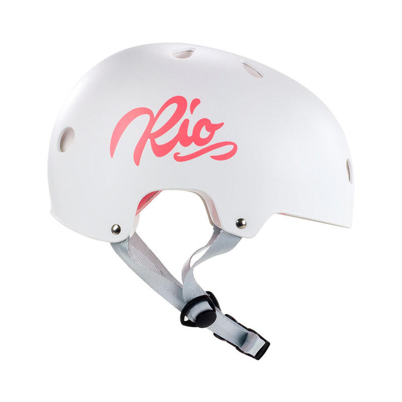 Script Roller Skating Helmet - White
