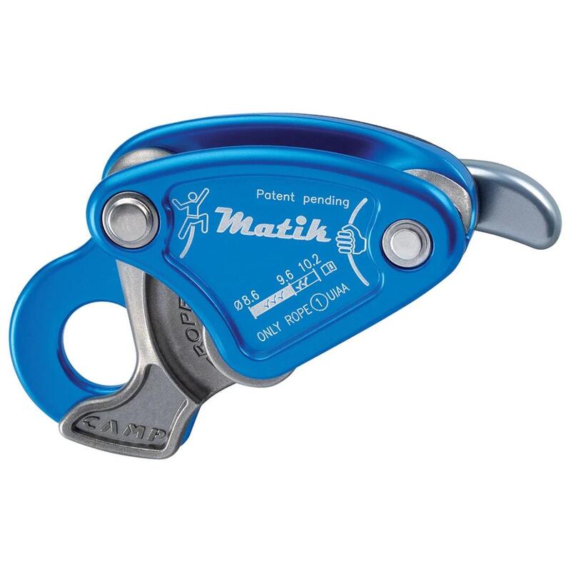 Matik Climbing Belay descender device - Blue