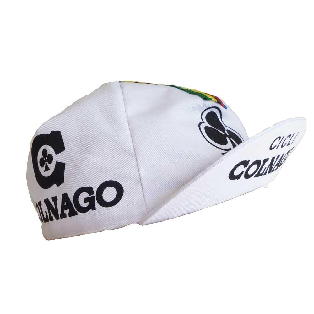 APIS Retro cycle team cap Vintage fixie Colnago Cicli White