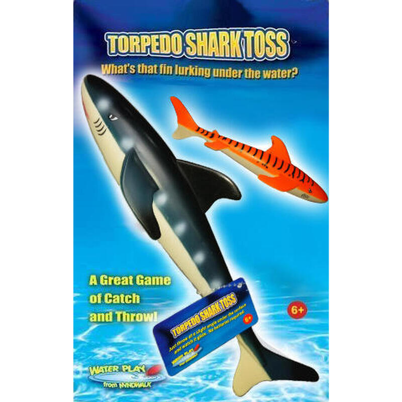 25.5CM 魚雷鯊魚游泳玩具 - 橙色