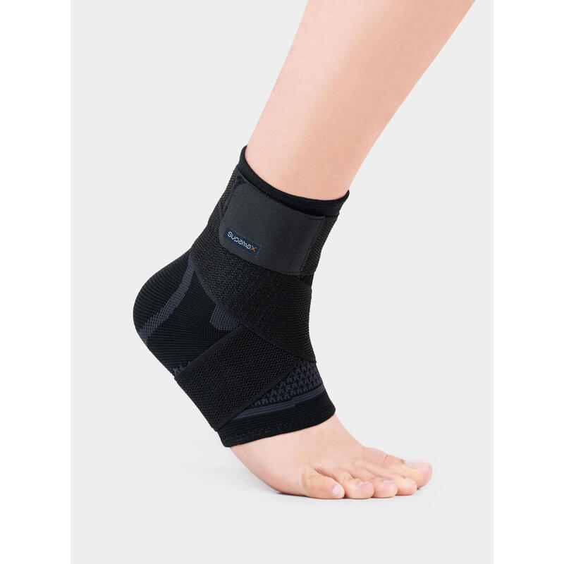 3D Knitting Ankle Support Protector - Black