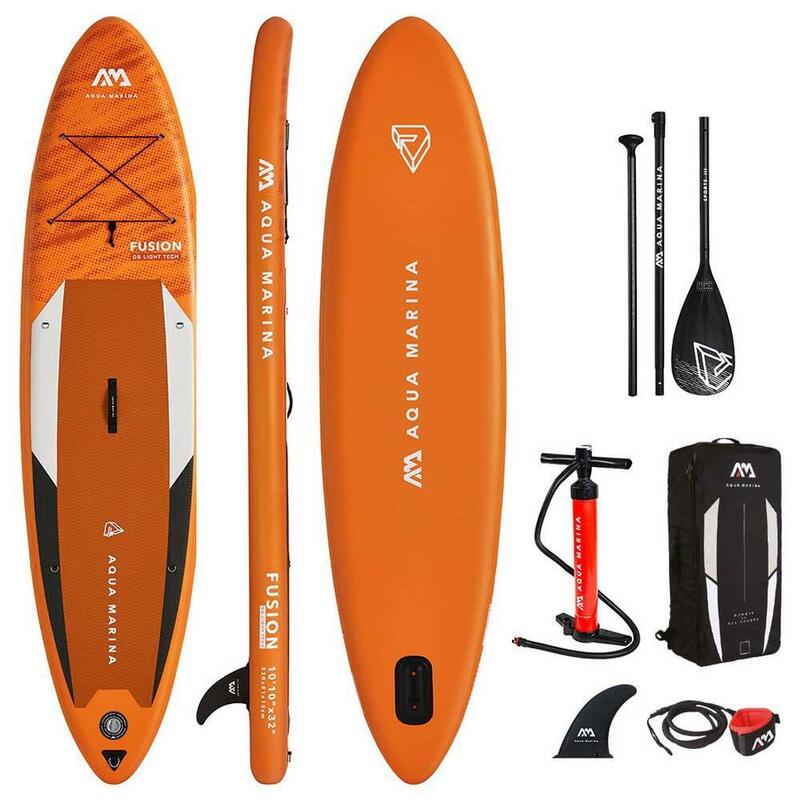 FUSION Inflatable Stand Up Paddle Board Set - Orange