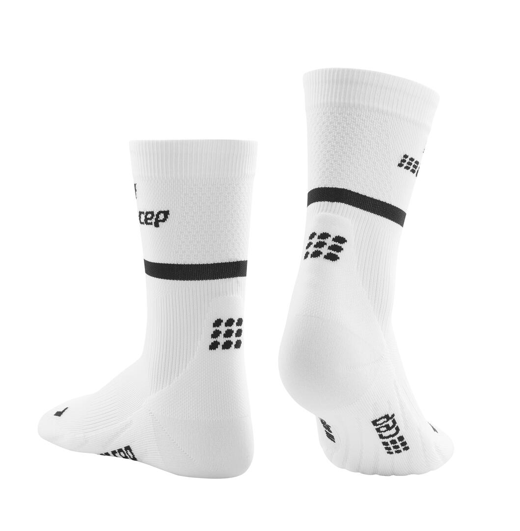 CEP Run Mid-Cut Compressie Sokken - Wit - Heren 3/5
