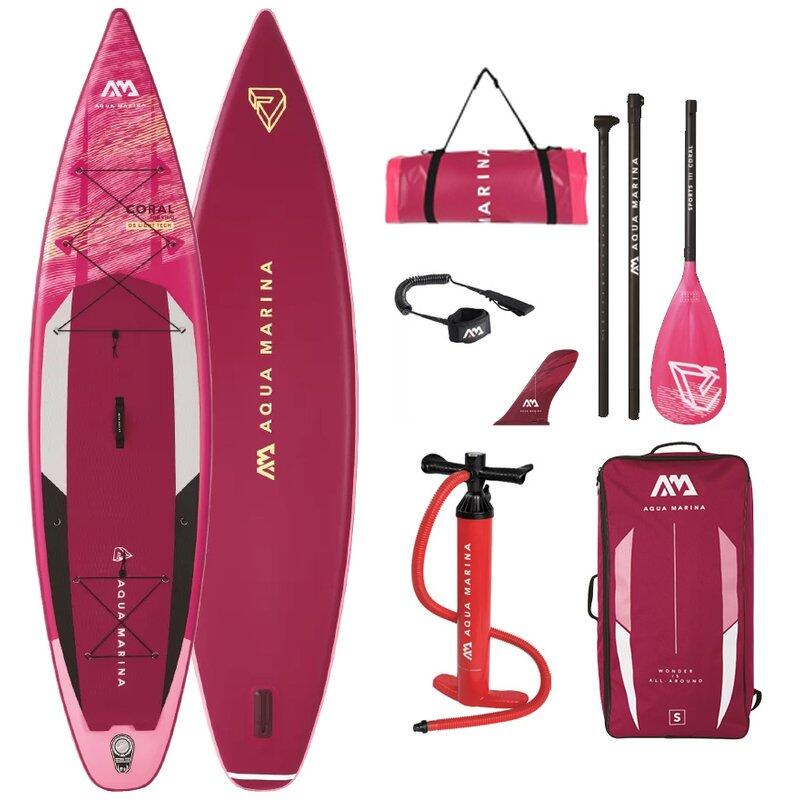 CORAL TOURING Inflatable Stand Up Paddle Board Set - Pink
