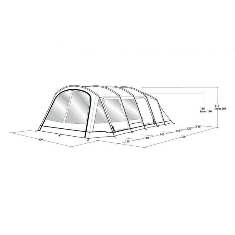 Tienda de campaña Outwell Yosemite Lake 6TC