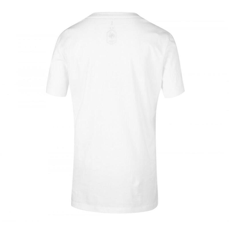 T-shirt Blanc Femme Equipe de France Slogan