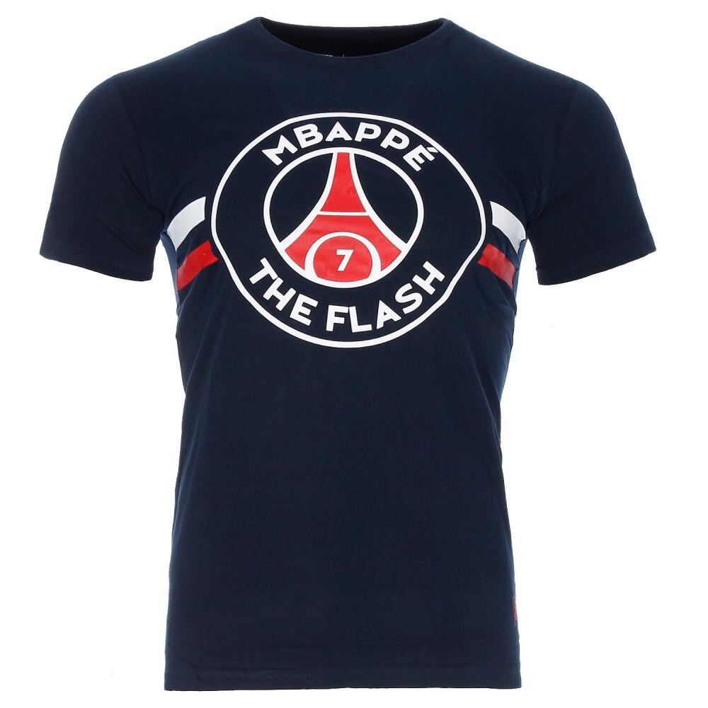 MBappé Flash Tee-shirt Marine Homme PSG x Justice League 1/2