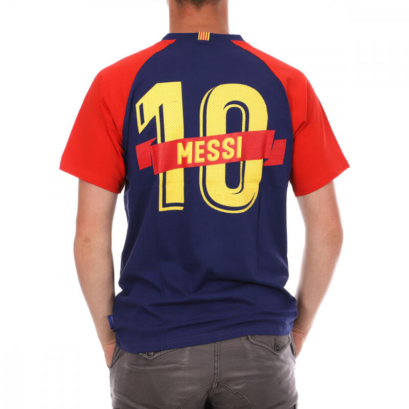 T-shirt Marine Homme Messi FC Barcelone