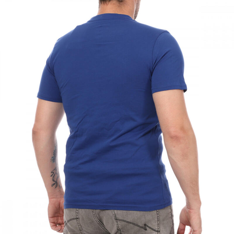 T-Shirt Bleu Homme FFF Logo