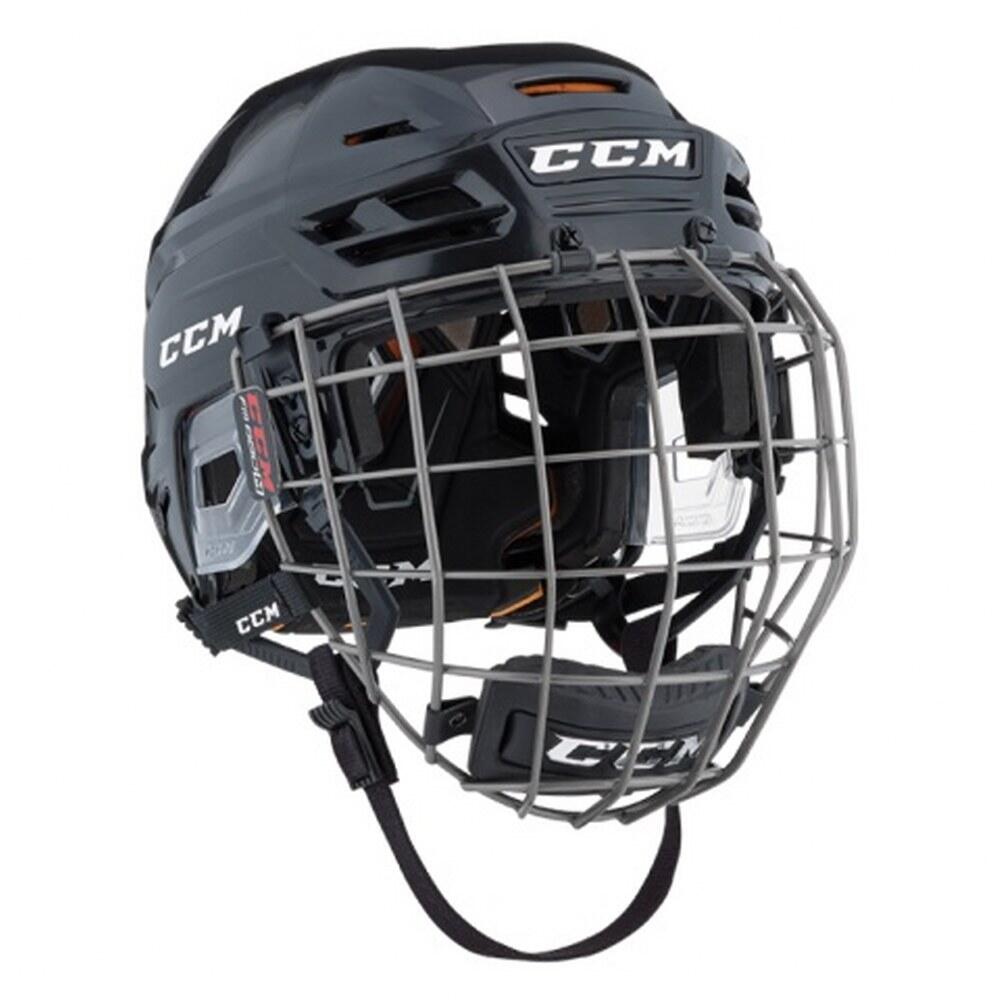 CCM Eishockey-Helm Schwarz Erwachsene CCM TACKS 710 Combo