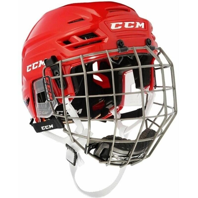 Eishockey-Helm Rot Erwachsene CCM TACKS 210 Combo