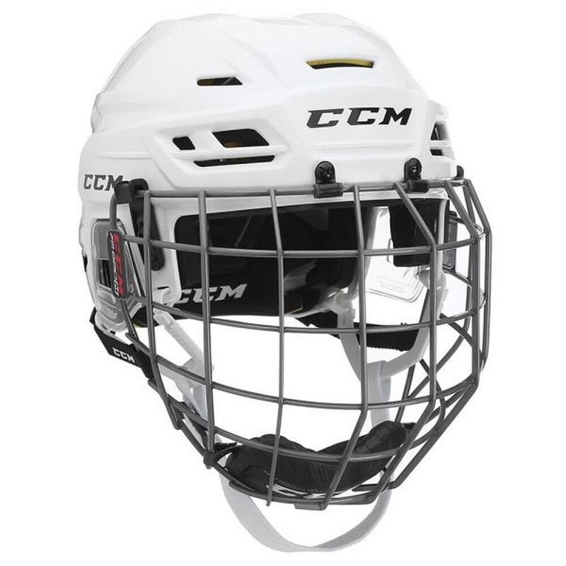 Eishockey-Helm Weiß Erwachsene CCM TACKS 310 Combo